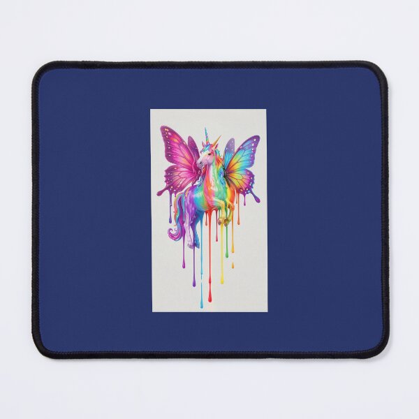 Item preview, Rainbow unicorn an butterfly  designed and sold by Kari's shop.
