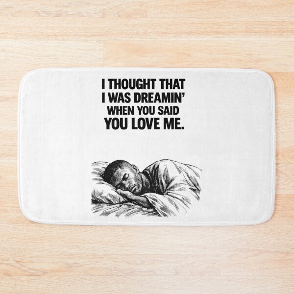 Item preview,  “I thought that I was dreamin’ when you said you love me" - Frank Ocean Ivy Lyrics Art – Blonde-Inspired Black and White Dream Print designed and sold by Donsean22.