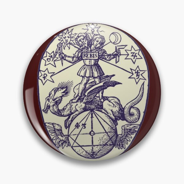 Item preview, Alchemy Badge & Esoteric Symbol | Magic in Real Life, Surreal Occult Art designed and sold by WrldUnderground.