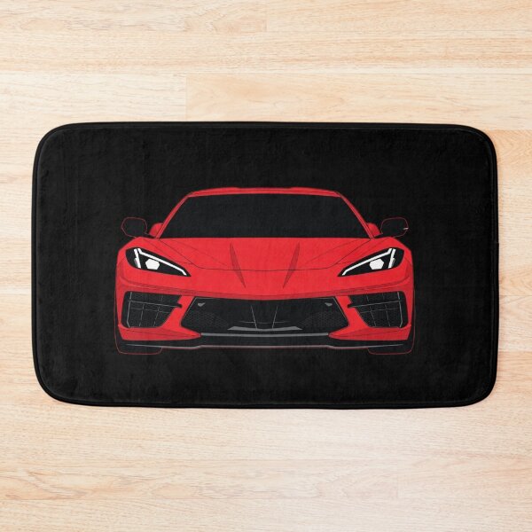 Item preview, Red Corvette C8 Front View Sports Car Art designed and sold by TheArtOfCar.