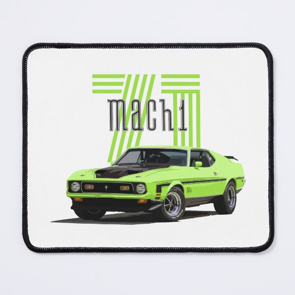 Item preview, 1971 Mustang Mach 1 Green Classic Muscle Car Art designed and sold by TheArtOfCar.