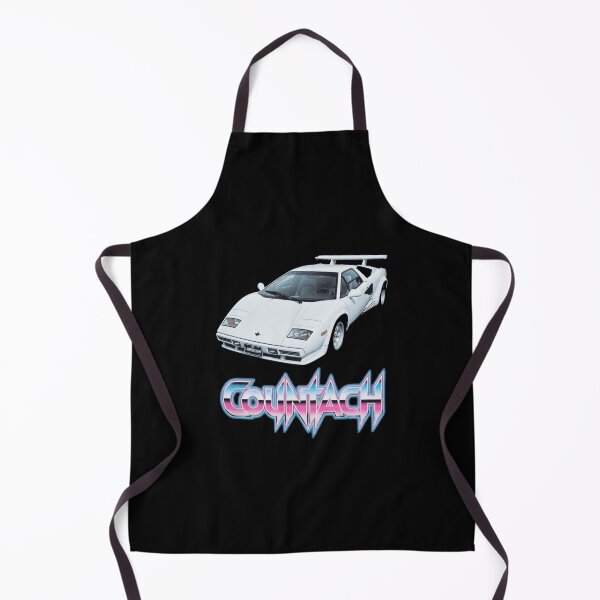 Item preview, Countach White Synthwave Supercar Art designed and sold by TheArtOfCar.