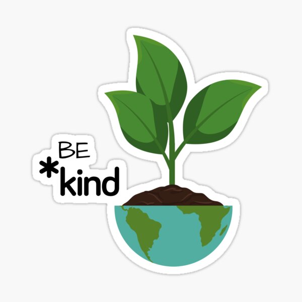 Be Kind - Earth Sticker
