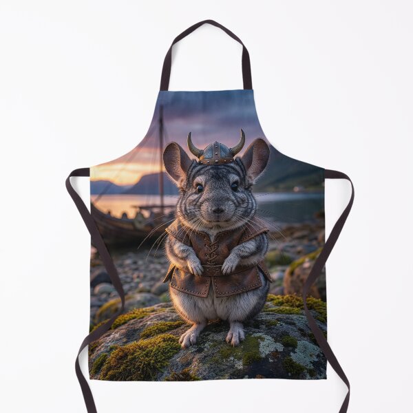 Item preview, Menacing Chinchilla Viking Hits the Shore designed and sold by Tridentulus.