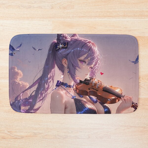 Item preview, Keqing Genshin Impact Pastel Sky Violin Side Profile designed and sold by TanglenRabbit.