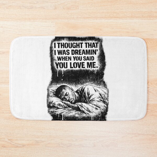 Item preview, “I thought that I was dreamin’ when you said you love me" - Frank Ocean Ivy Lyrics Art – Blonde-Inspired Black and White Dream Cool Print designed and sold by Donsean22.