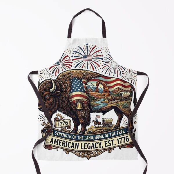 Item preview, American Freedom Bison: Independence Day 1776 designed and sold by By Dana Studio.
