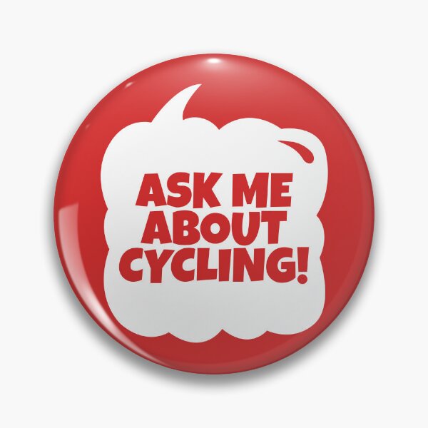 Item preview, Ask Me About Cycling Funny Cyclist Speech Bubble designed and sold by MaryAller.