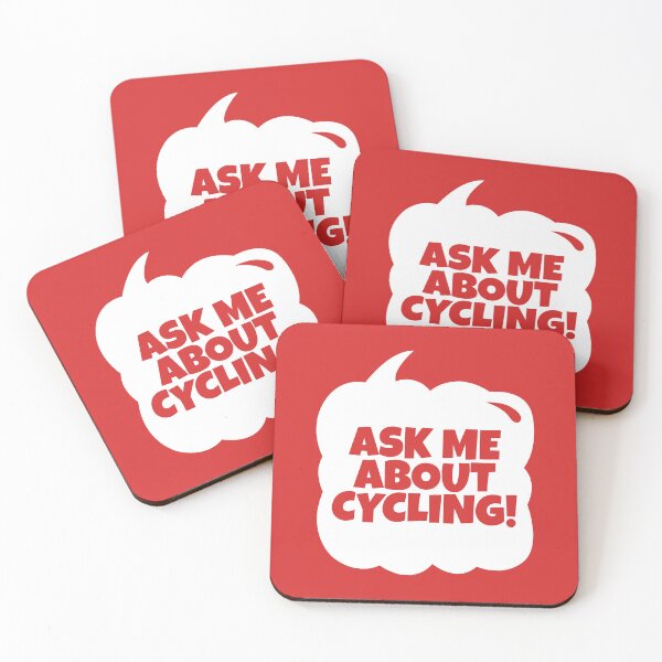 Item preview, Ask Me About Cycling Funny Cyclist Speech Bubble designed and sold by MaryAller.