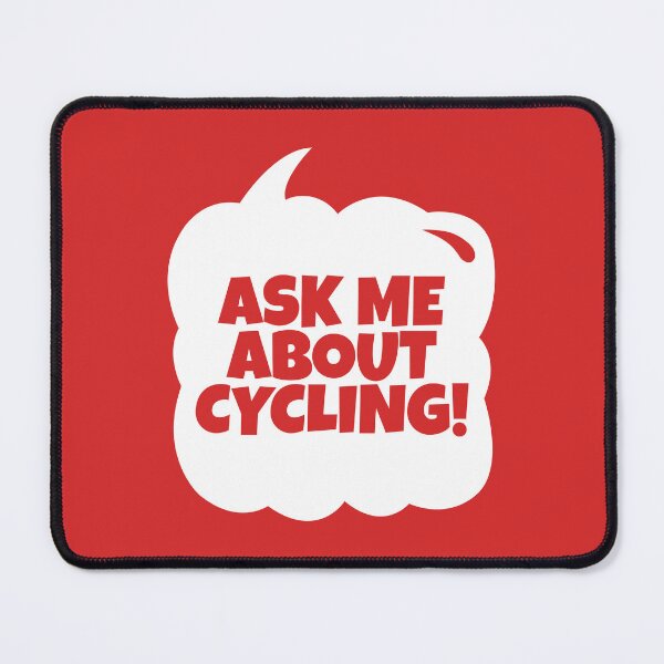 Item preview, Ask Me About Cycling Funny Cyclist Speech Bubble designed and sold by MaryAller.