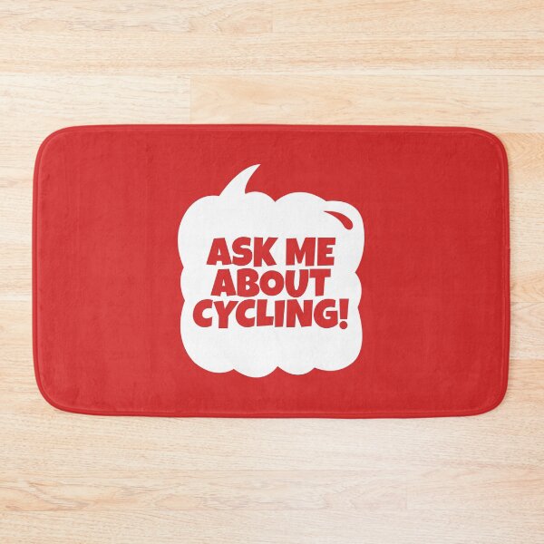 Item preview, Ask Me About Cycling Funny Cyclist Speech Bubble designed and sold by MaryAller.