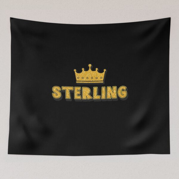 Item preview, Sterling Personalized Name With Crown - Cool & Funny Custom Gift for Men and Boys designed and sold by Oussinc.