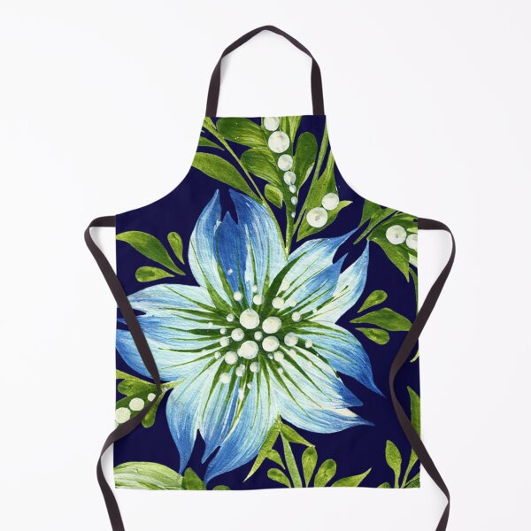 Item preview, delicate blue flower, Ukraine art, Petrykivka style, author's drawing designed and sold by Sunflower-7.