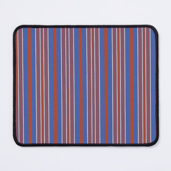 Item preview, Vintage Wavy Stripe Pattern-Blue & Rust Vertical Retro Coastal Lines designed and sold by Brianaidesigns.