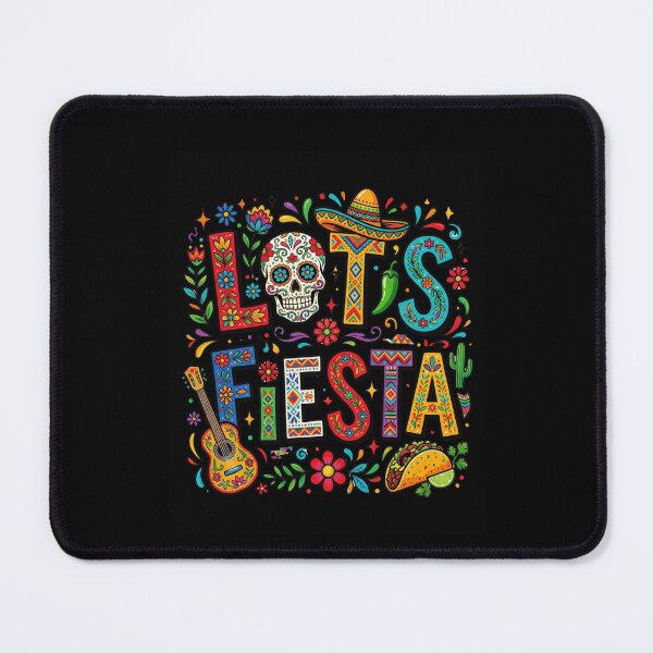 Item preview, Let's Fiesta Mexican Celebration Day Of The Dead Party Holiday designed and sold by SofenArt.