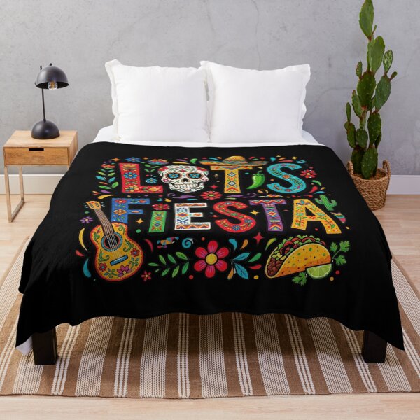 Item preview, Let's Fiesta Mexican Celebration Day Of The Dead Party Holiday designed and sold by SofenArt.