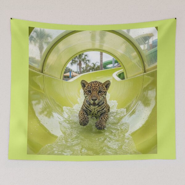 Item preview, Jaguar Cub Has Fun in Water Park designed and sold by Tridentulus.