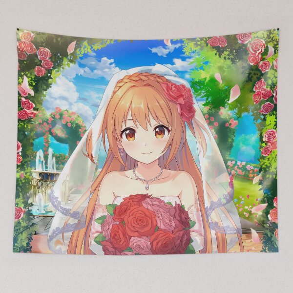 Item preview, Nozomi Romantic Rose Bride Princess Connect Game Anime Girl designed and sold by TanglenRabbit.