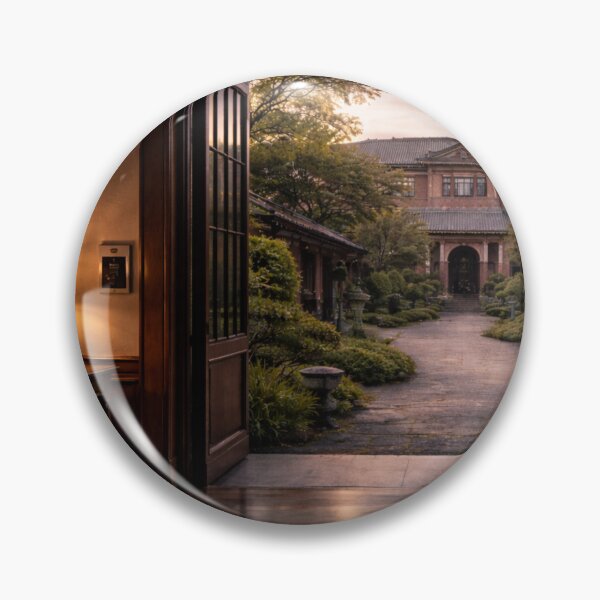Item preview, British Embassy Courtyard Wall Art | Diplomatic Interior Print with Japanese Garden | The Measure of Empire designed and sold by Element Horizon Studio.