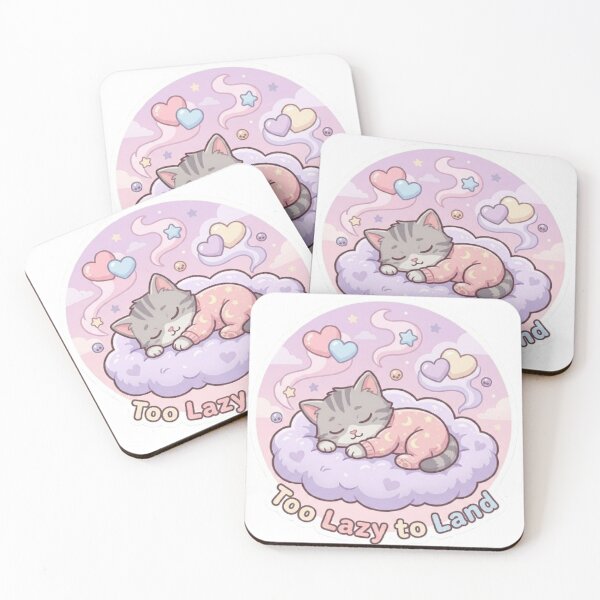 Item preview, Lazy Cloud Cat designed and sold by Meowza Studio.