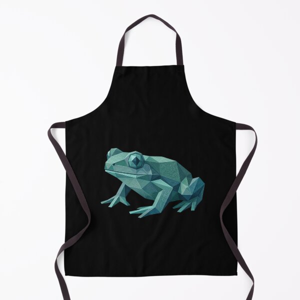 Item preview, Turquoise Geometric Frog – Low Poly Art Sticker for Nature Lovers designed and sold by bsbd-action.
