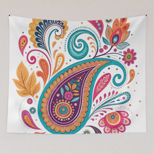 Item preview, Boho Paisley Bloom Art Sticker designed and sold by StickaSketch.