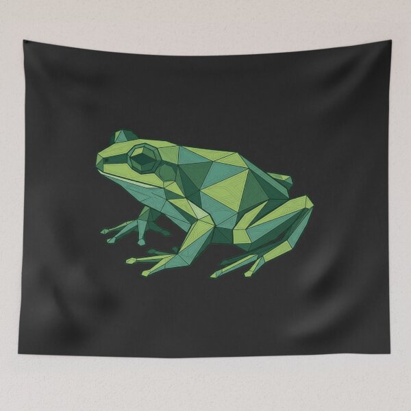 Item preview, Green Frog Low Poly – Geometric Design T-Shirt for Biology Students designed and sold by bsbd-action.