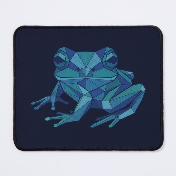 Item preview, Electric Blue Frog – Geometric Art Notebook for Creatives designed and sold by bsbd-action.