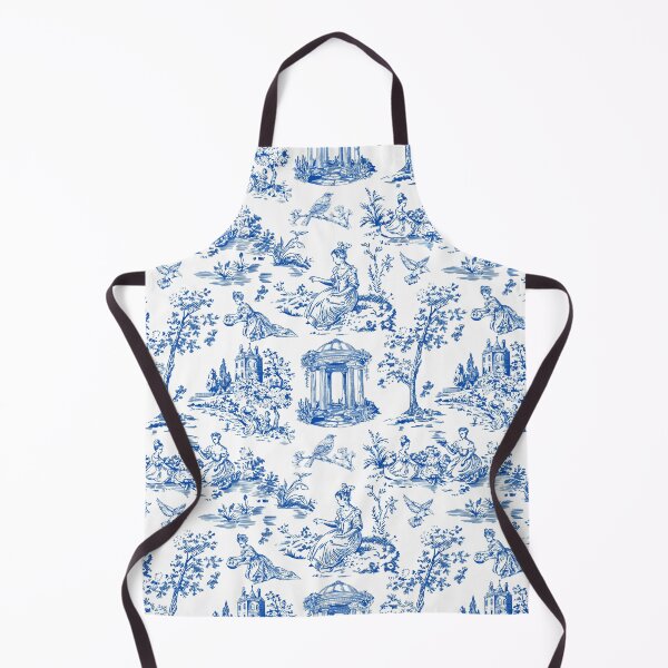 Item preview, Blue White Chinoiserie Floral Regency Toile designed and sold by StudioBlack.
