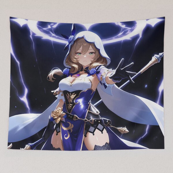 Item preview, Lisa Genshin Impact Electro Lightning Mage Pose designed and sold by TanglenRabbit.