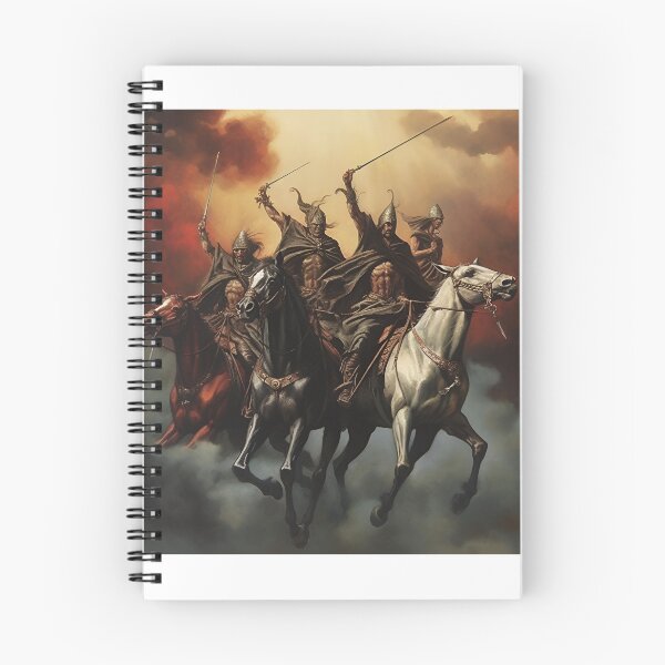 Aperçu de l'œuvre quatre cavaliers, la tempête arrive créée et vendue par boldbrushstroke.