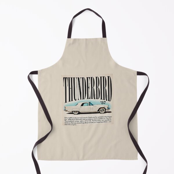 Item preview, 1957 Ford Thunderbird Vintage Ad Style Classic Car Art designed and sold by TheArtOfCar.