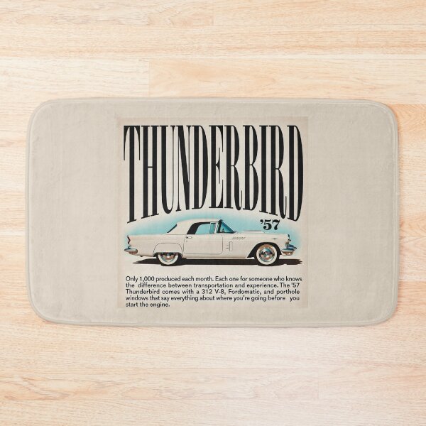 Item preview, 1957 Ford Thunderbird Vintage Ad Style Classic Car Art designed and sold by TheArtOfCar.