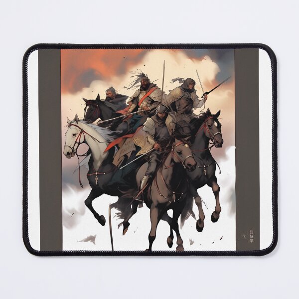 Item preview, four asian riders designed and sold by boldbrushstroke.
