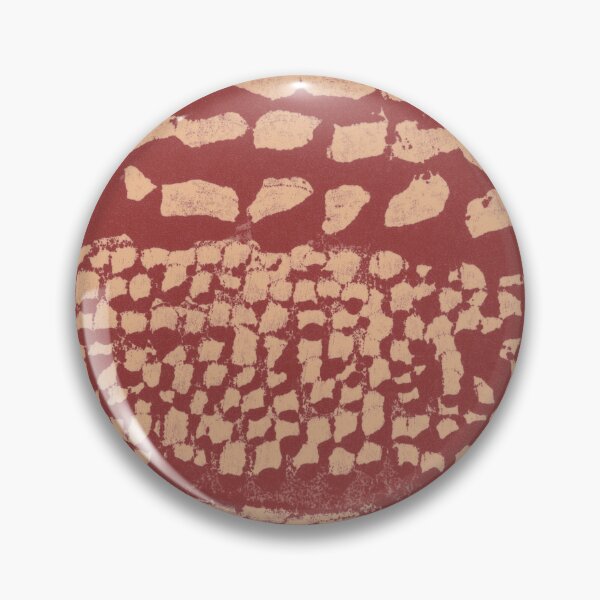 Item preview, Three Grains Textured Monoprint - Ruby + Melon designed and sold by Irene Estelle.