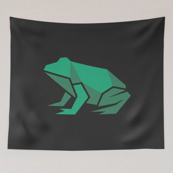 Item preview, Vector Green Toad – Geometric Aesthetic Decorative Vinyl designed and sold by bsbd-action.