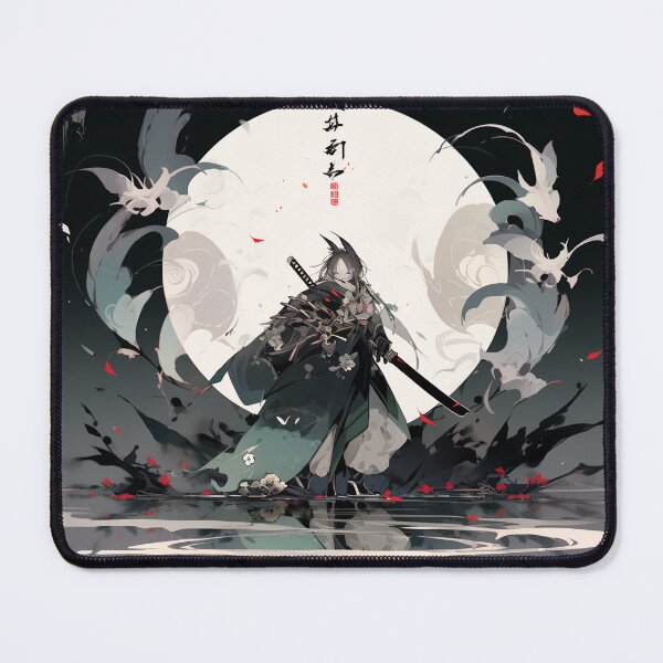 Item preview, Eastern Samurai Warrior Japanese Katana Art designed and sold by boldbrushstroke.
