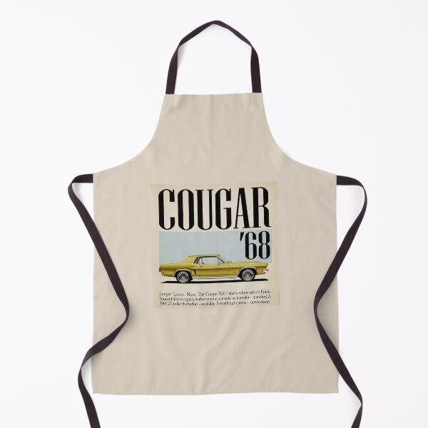 Item preview, 1968 Mercury Cougar Vintage Ad Style Muscle Car Art designed and sold by TheArtOfCar.