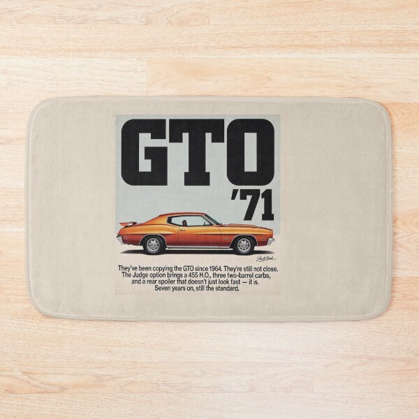 Item preview, 1971 Pontiac GTO Vintage Ad Style Muscle Car Art designed and sold by TheArtOfCar.
