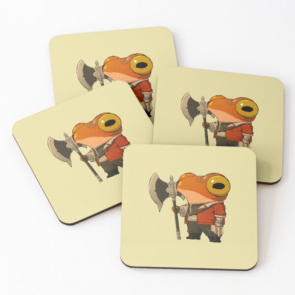 Item preview, Adventure Frog Frieren Himmel Fern Stark Amphibian Asian Art Illustration designed and sold by DingHuArt.
