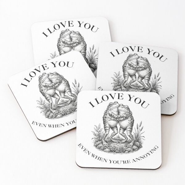 Item preview, Vintage Frog Hug - I Love You Even When Annoying designed and sold by MaynyStudio.