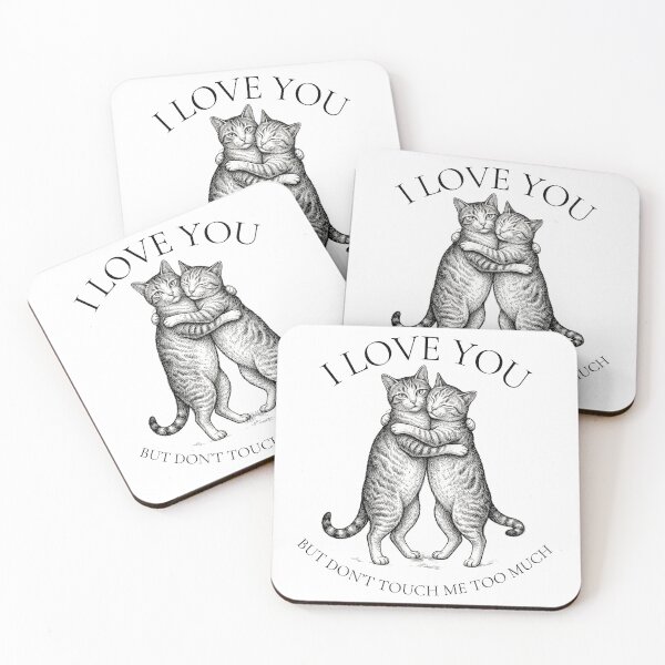 Item preview, Vintage Cat Hug - Romantic Feline Art T-Shirt designed and sold by MaynyStudio.