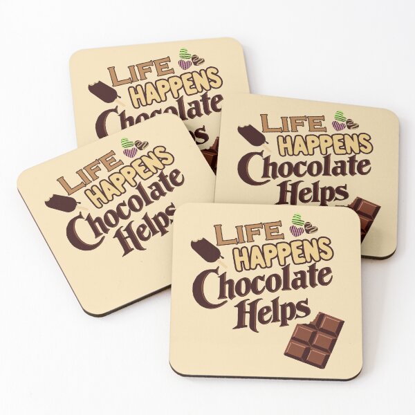 Item preview, Life Happens Chocolate Helps designed and sold by Shedronpanda.