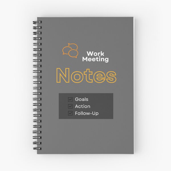 Item preview, Work Meeting Notebook designed and sold by Thesafeside.