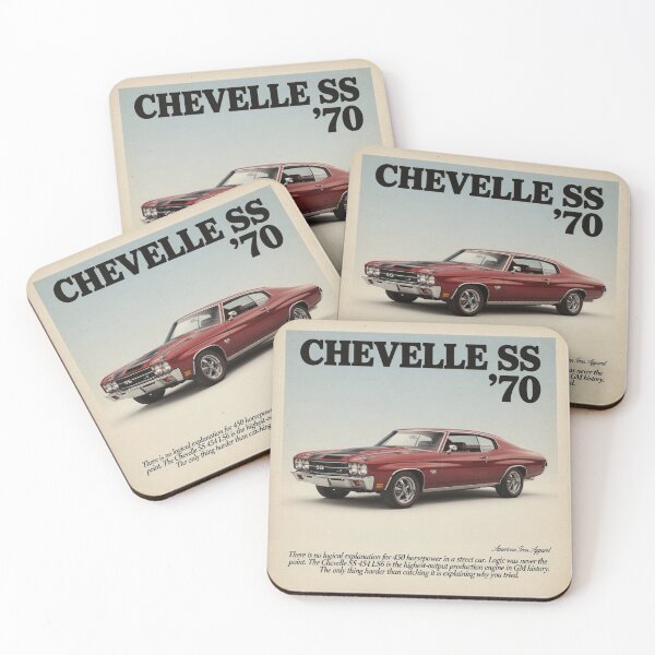 Item preview, 1970 Chevelle SS Vintage Ad Style Classic Muscle Car Art designed and sold by TheArtOfCar.
