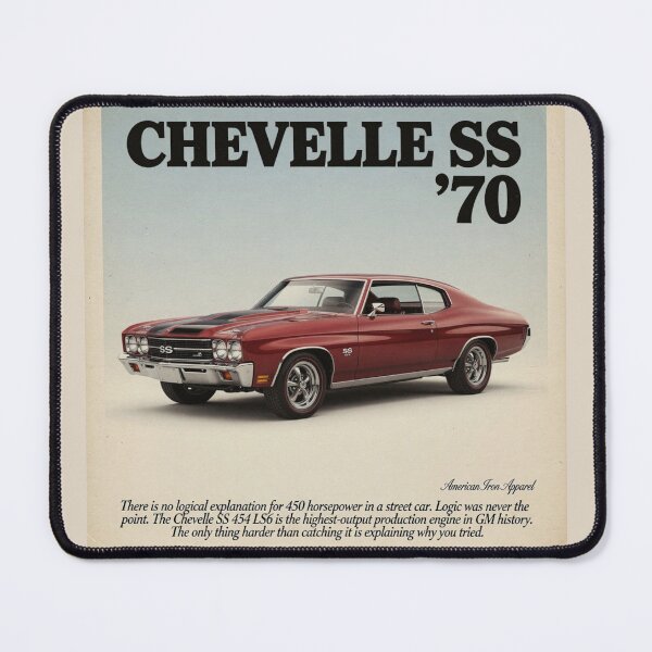 Artikelvorschau, 1970 Chevelle SS im Vintage-Werbestil – Klassisches Muscle-Car-Kunstwerk entworfen und verkauft von TheArtOfCar.