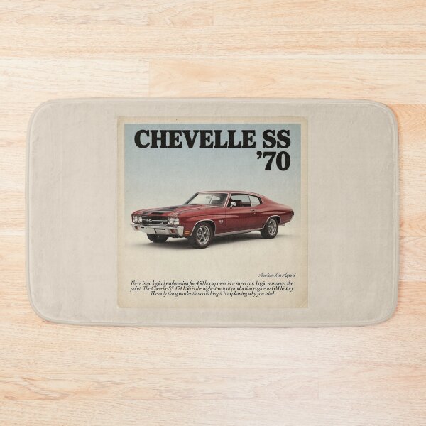 Item preview, 1970 Chevelle SS Vintage Ad Style Classic Muscle Car Art designed and sold by TheArtOfCar.