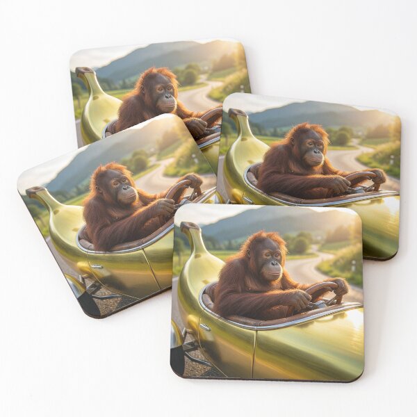 Item preview, Orangutan Drives His Bananamobile Roadster designed and sold by Tridentulus.
