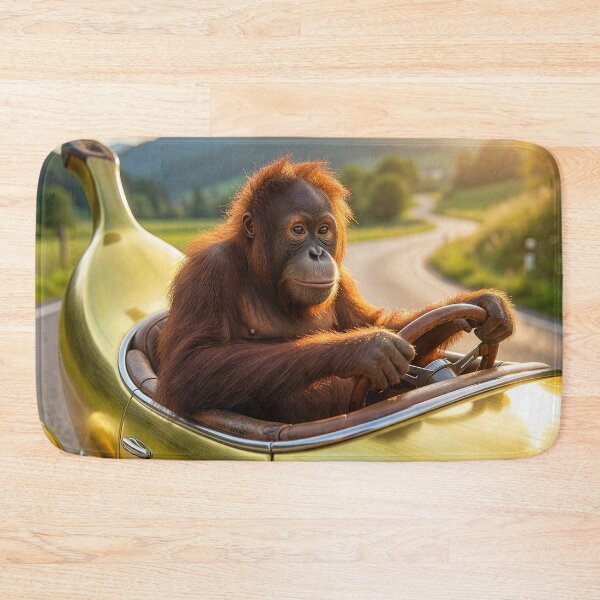 Item preview, Orangutan Drives His Bananamobile Roadster designed and sold by Tridentulus.
