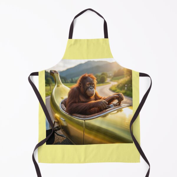 Item preview, Orangutan Drives His Bananamobile Roadster designed and sold by Tridentulus.